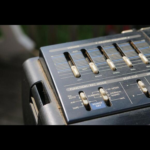 yorx super sounds newave Model No.P1215 portable radio double deck - Picture 4 of 8